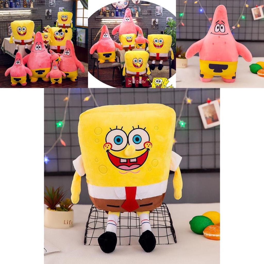 Adorable Spongebob Patrick Star Plush Toy Soft Stuffed Doll Girls Gift