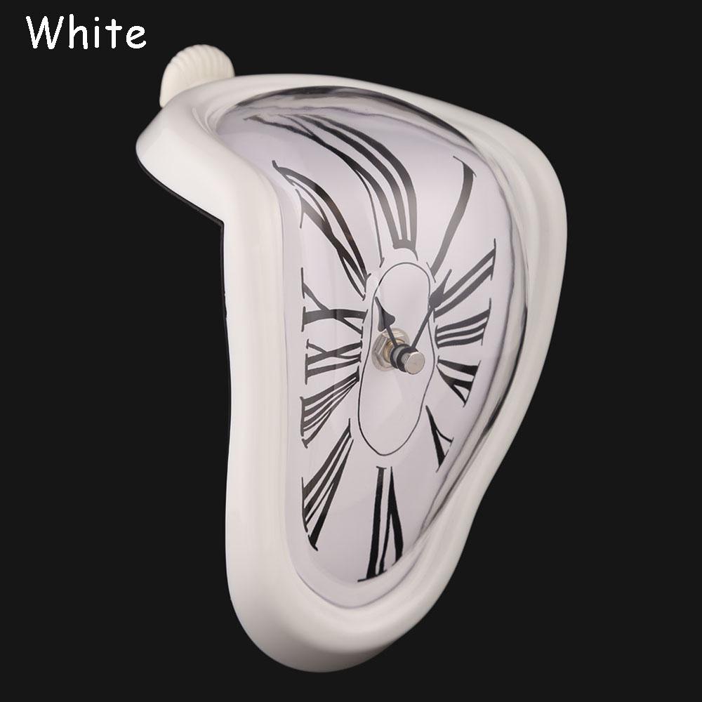 Fashion Home Art Design Wall Decor Silent Melting Clock Roman Numerals Hanging Wall