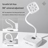 Quick-Dry Rechargeable Nail Lamp: Lotus Design for Gel Tips & Rhinestones, Hand-Safe, Special Light Therapy.