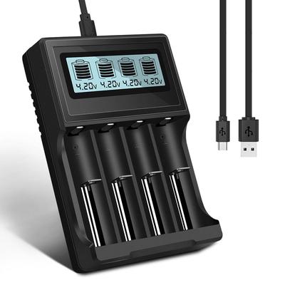 PALO 3.7V 18650 Charger 16340 14500 18500 Lithium-ion Battery Charger USB Smart Charger for 18650 Rechargeable Battery Charger