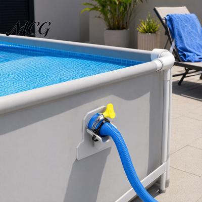 Above Ground Pool Pipe Bracket Swimming Holders, Prevent Sagging, Hose Support Connector Holder with Clamps, Pools Accessories for