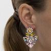 Luxenter Earrings with Multi-colored Crystal 18k Gold Finish - Aphuat