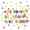 1set PVC Wall Stickers Wall Decoration Word Be Brave 800x390mm 2pcs/set