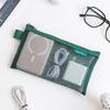 Large Capacity Mesh Zipper Bag for Coins, Keys, Cables, Earphones, and Phone Accessories
