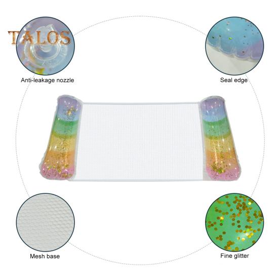 Inflatable Pool Hammock Float PVC Water Hammock Lounge 4 In 1 Saddle Lounge Chair Drifter Lake Beach Float Lounger for Summer Water Fun