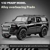 1/32 TOYOTA PRADO Land Cruiser Off Road Vehicle Metal Alloy Diecast Model Car Outdoor Display Collectibles Decorative Gift Boy