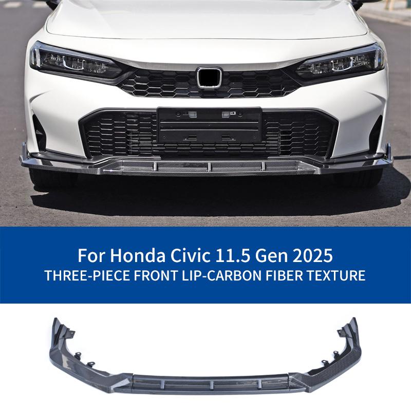 Car Front Bumper Lip Urban Grey Splitter Car Fit Body Kit Parts Modification Accessories Wear-resistant For Civic 11.5 Gen 2025