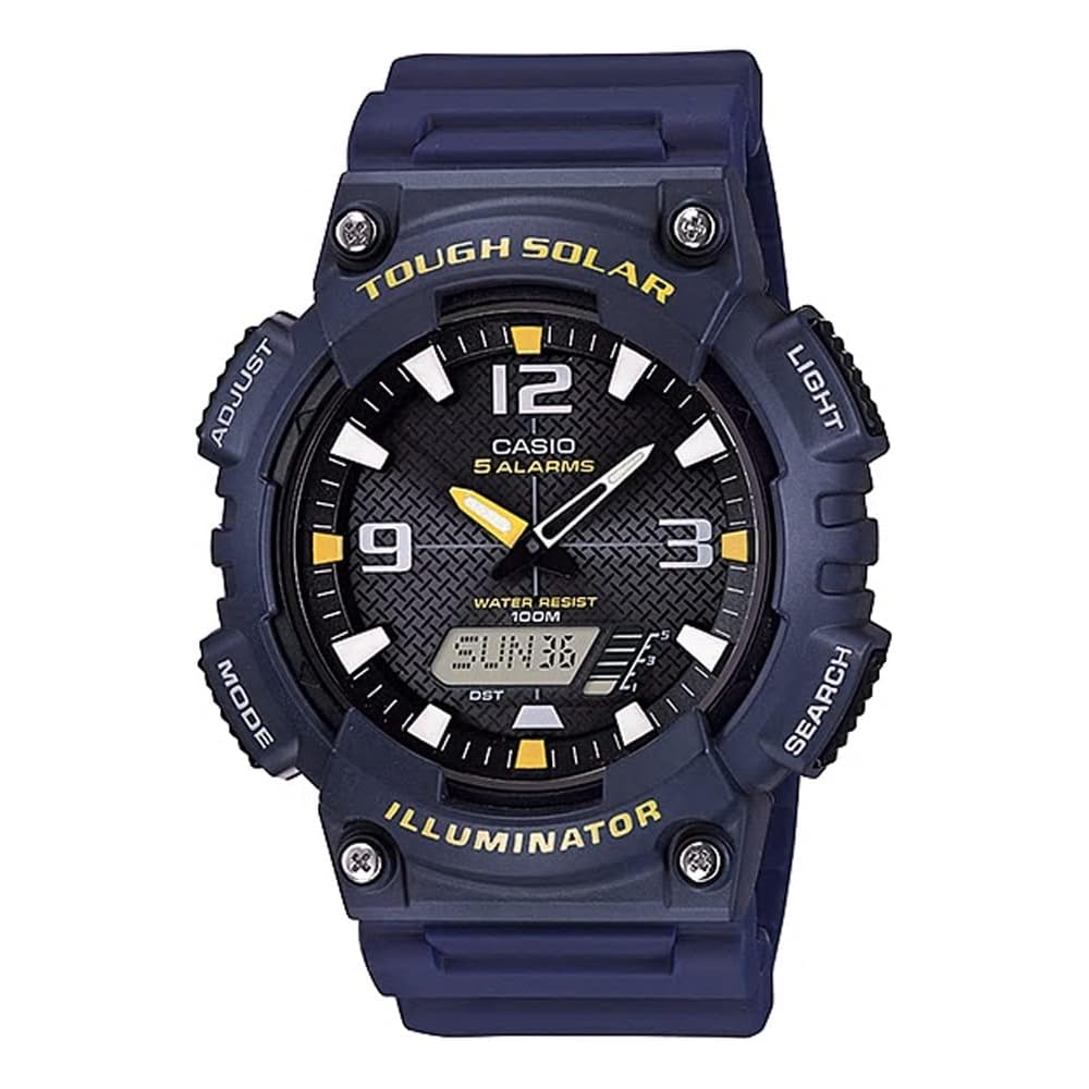 Casio Tough Solar Analog-Digital Quartz Watch AQ-S810W-2AV Men s Navy Outdoor Model