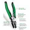 LAOA Multifunction Wire Stripper Wire Cutters/Long Nose/Diagonal Nose Pliers 7-inch Electrician Hand Tools Industrial Grade