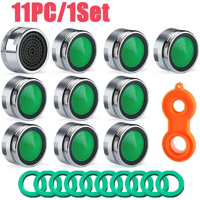 

11 шт./набор Аэратор для кухонного смесителя Водосберегающий вкладыш для крана Барботер Фильтр Заменяемые детали Барботер для ванной Комнатный фильтр для смесителя