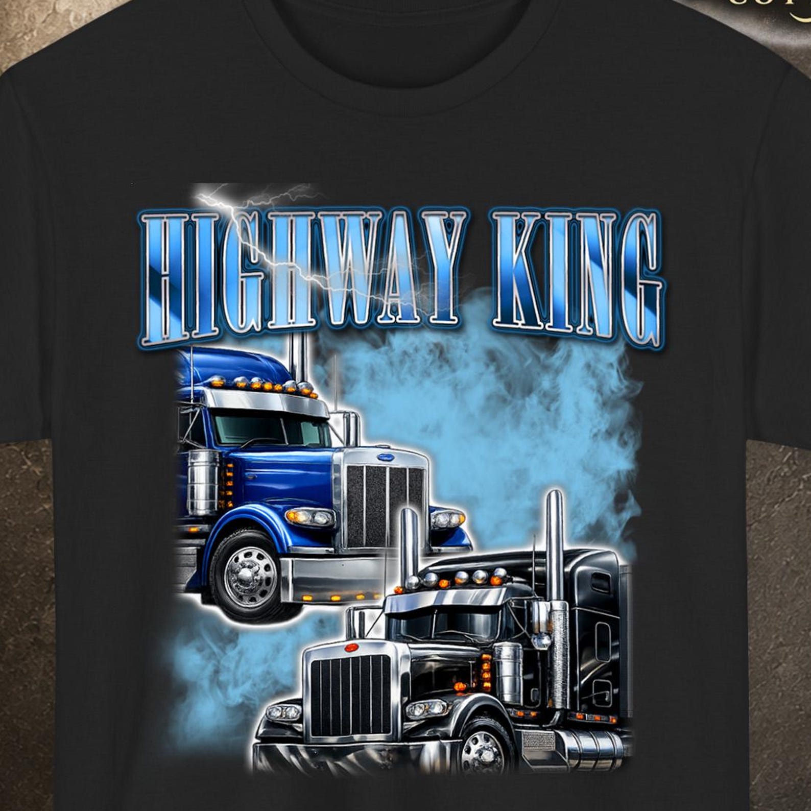 Truck Driver Shirt, Truck Driver Gift, Gifts for Truck Drivers, Truck Tee, Blue Collar Daddy Shirt, Boyfriend Gift M