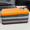 Thin Ring Magnetic Two-Tone Case for iPhone 17 Pro with Skin-Feel, Compatible with iPhone 16 and 15