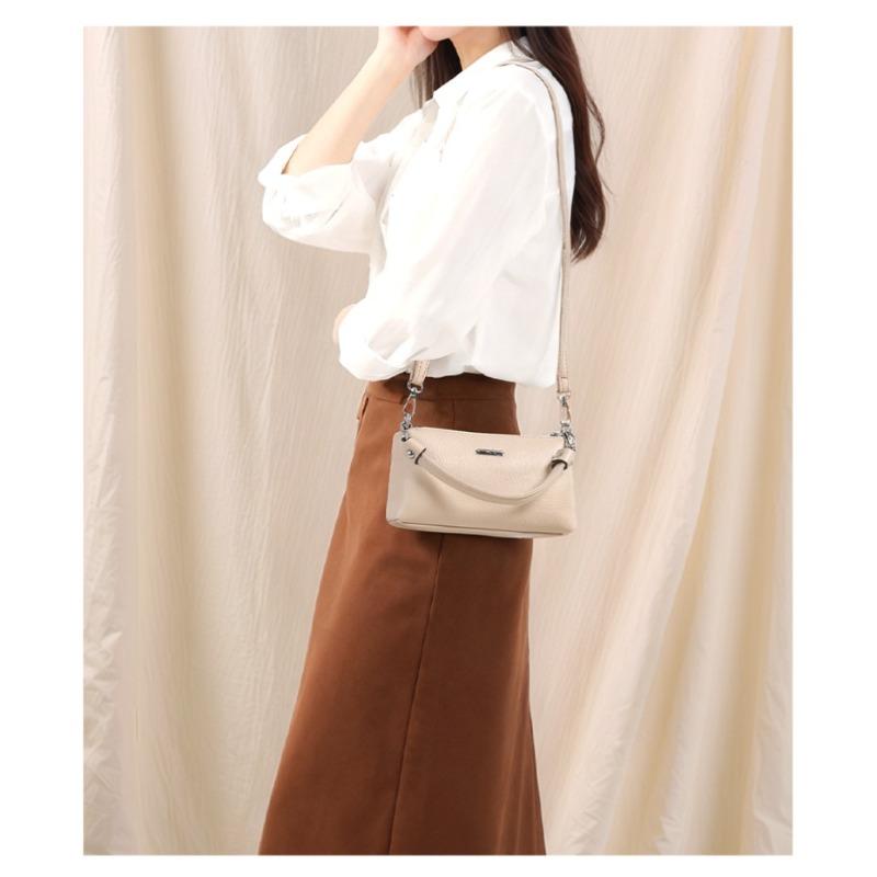 Simple Women's Messenger Bag, Casual Crossbody Bag, Fashionable Shoulder Bag, Soft PU Leather Handbag, Suitable for Daily Use and Shopping