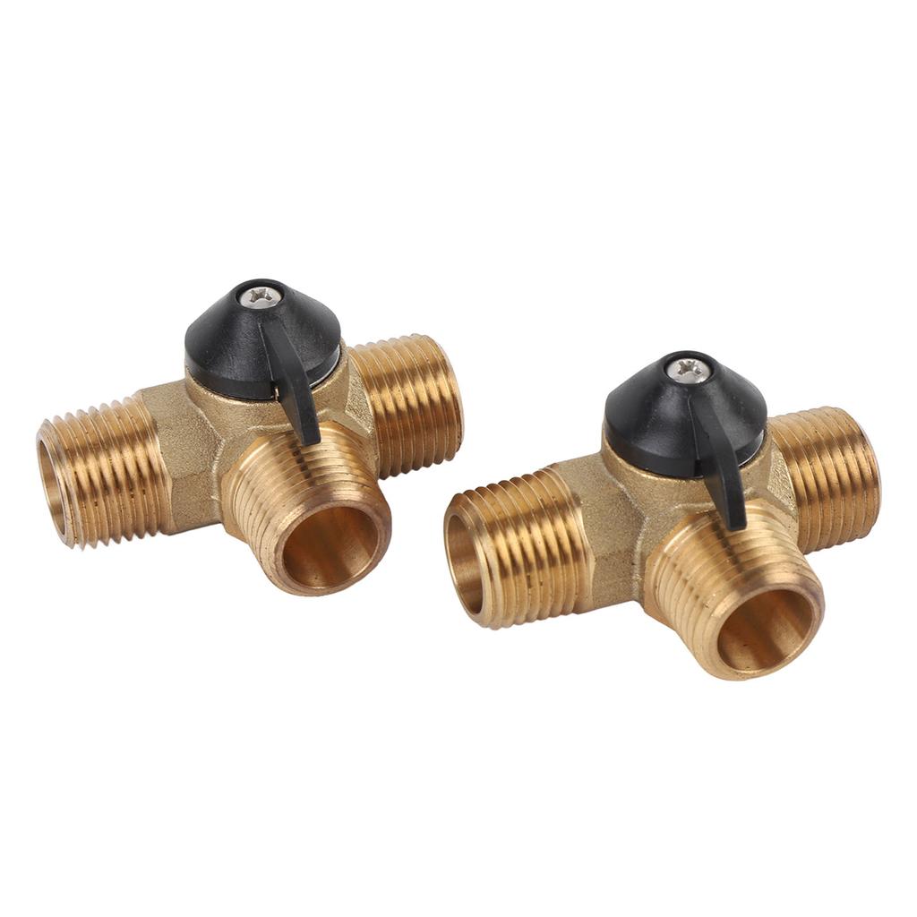 RV Water Heater Bypass Kit Strong Structure Brass 12 Inch Reinforced Hose and Fittings for Yacht