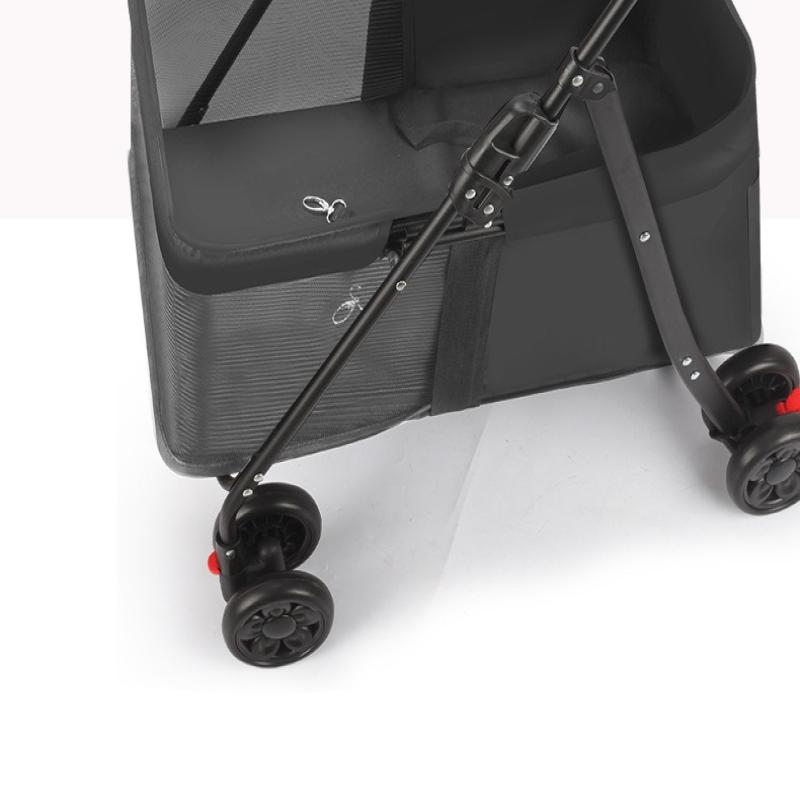 Foldable Pet Stroller Cat Small Dog Cart Puppy Kitten Teddy Car Outdoor Lightweight Folding Pet Stroller