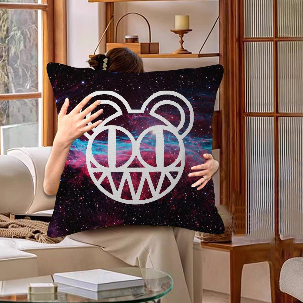Band R-Radiohead OK Computer Cushion Cover Car Throw Pillow Case For Sofa Car Christmas Gift 40x40cm 45x45cm