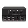 4 In 1 RCA AUX Stereo Audio Selector Audio Switcher 4 Inputs 1 Output Passive 3.5mm Aux L/R RCA Audio Switch Box Analog Sharer