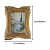 Vintage Picture Frame Ornate Tabletop Wall Hanging Floral Design Home Decor Antique for Wedding