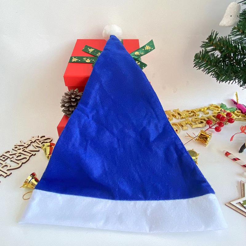 Jiaqi Dospělý Vícebarevný Vánoční Kostým Klobouk - Modrý, Zelený, Netkaný, Barevný Design