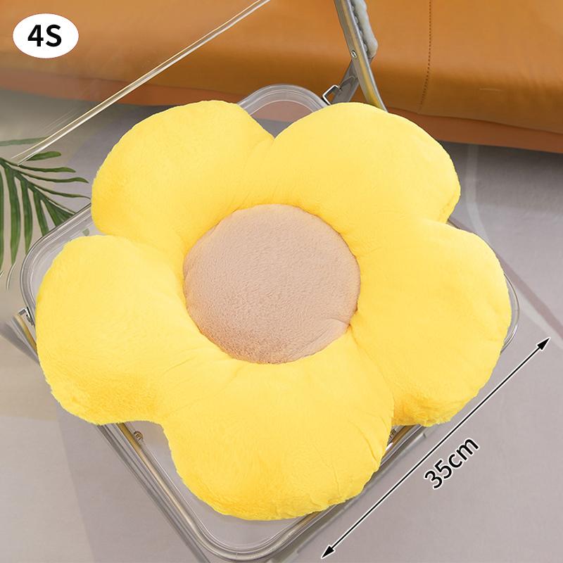 Flower Sitting Cushion Sofa Pad Office Chair Cushion Black White Seat Pad Seat Sofa Cushion Lumbar Support Pillow Room Decor