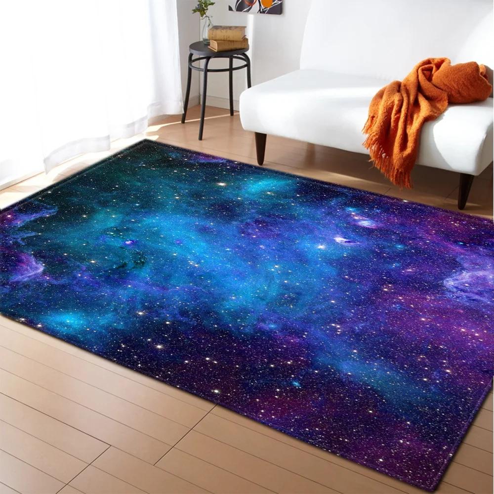 3D Solar System Children Room Carpet Space Planet Rug for Boy Bedroom Anti-slip Mat Bathroom Home Decor Play Crawling Floor Mat