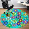 1pc Flower Mandala Chair Carpet for Office, Non-slip, Soft and Durable Office Rug, Perfect for Office yy260131089