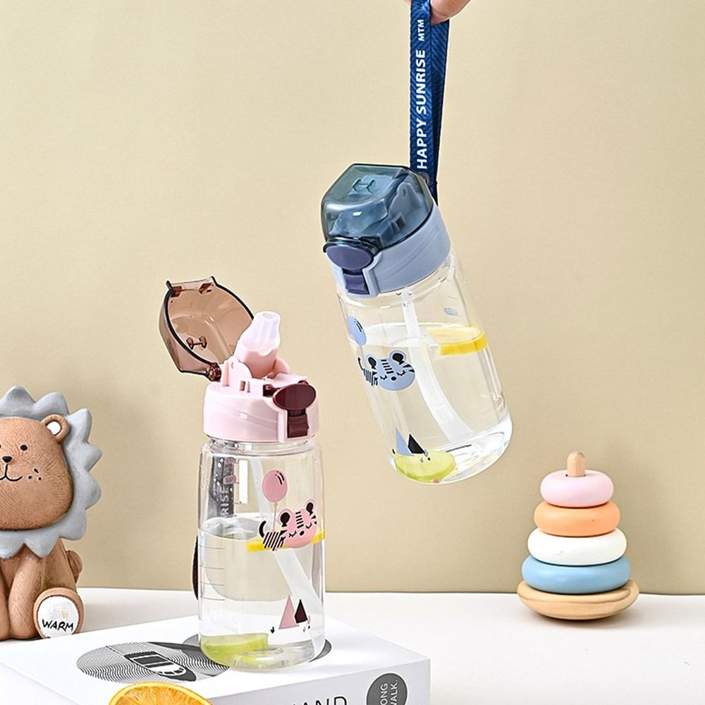 550 ML with Straw Baby Bottles Dual-Use Drinking Milk Bottle Sports Water Bottle  Children