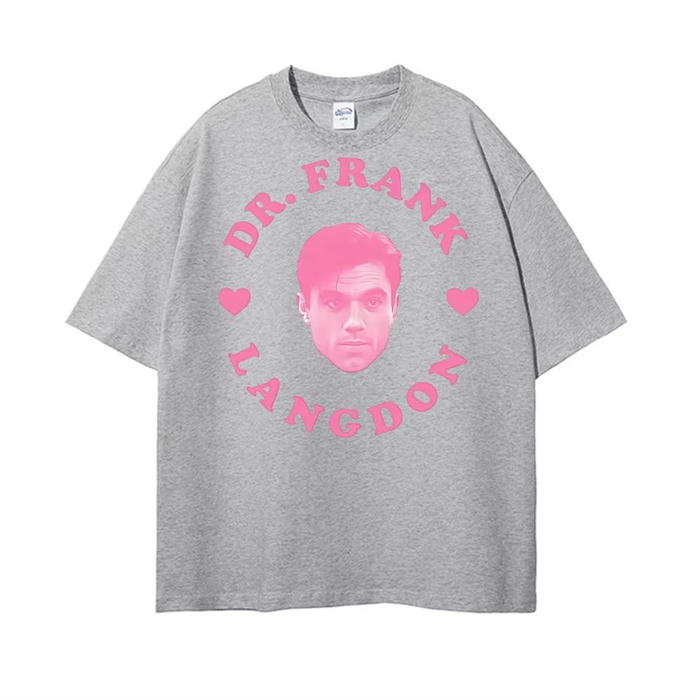 2026 Dr Frank Langdon Pink Heart T Shirt Men Women High Street Oversized Classic Trending Tshirts Summer Casual T Shirt