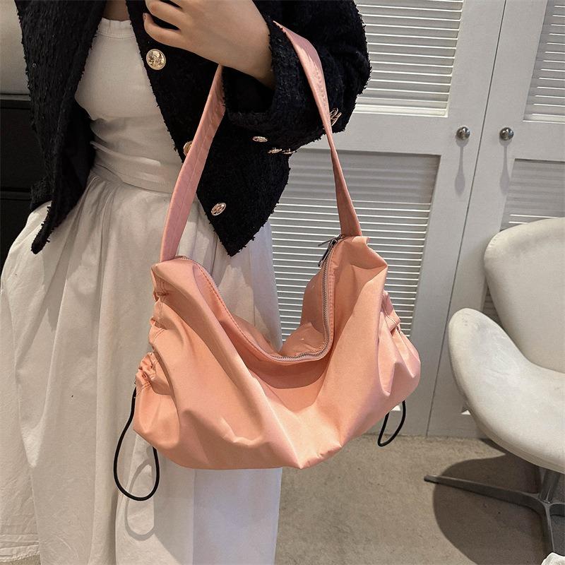 Casual Simple Messenger Bag Winter New Simple Solid Color Shoulder Bag Fashionable Large Capacity Tote Bag