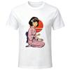 Japanese Kimono Girl Retro Art Graphic T‑Shirt