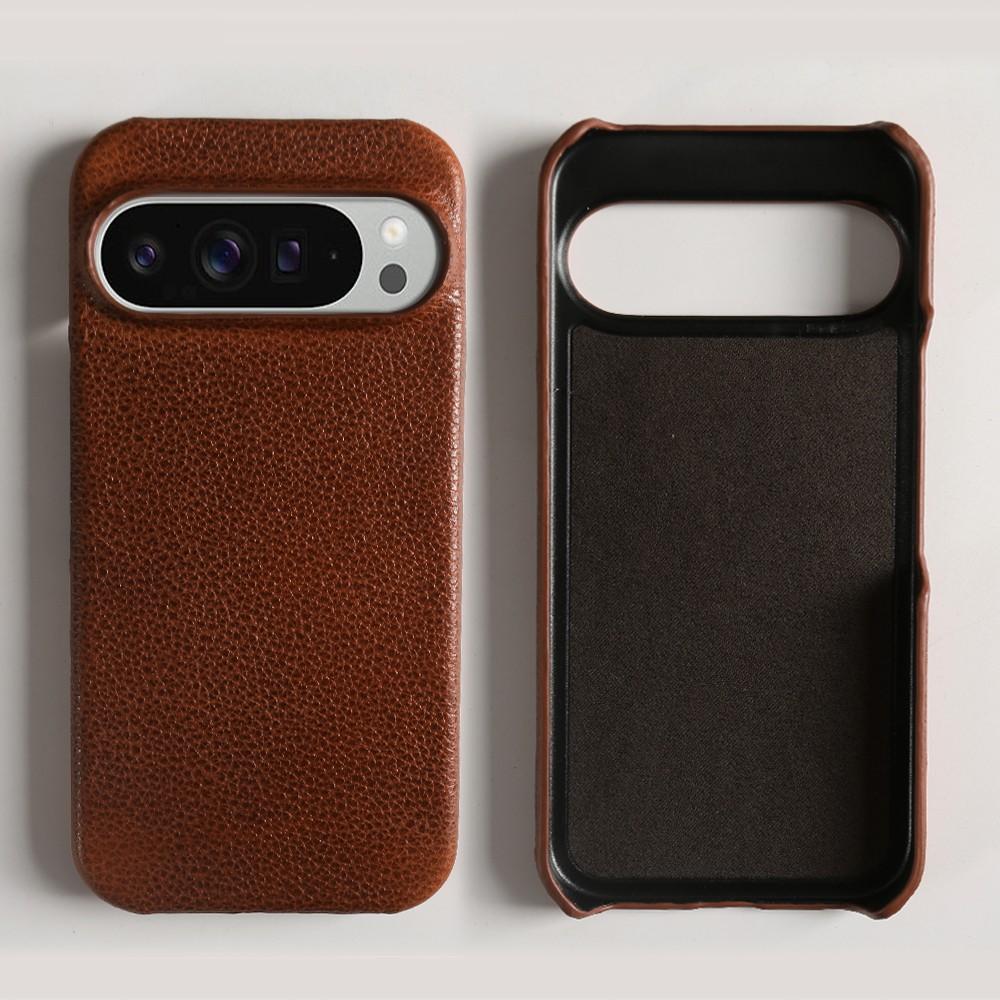 

For Case Google Pixel 9A Premium Genuine Leather Cases Pixel8 Pro 7A 6A 5A 6Pro Phone Cover Handmade Shockproof Back Shell Capa Genuine Leather&Google Pixel 8 Pro
