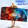 Super Kong Print Beach Towel, Large Soft Quick Dry Towel for Beach Camping Swimming