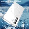 For Samsung Galaxy S25 FE Phone Case, Magnetic Shockproof Transparent Cover for Samsung Galaxy S25 FE