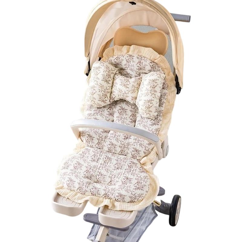 Infant Strollers Seat Liner Pad Provide Better Support for Various Models Travel Friendly Design Pram Cart Cushion