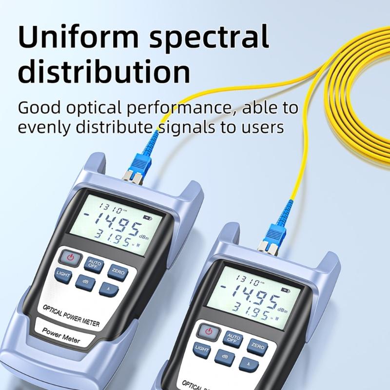 High Performances 1 In 2 Out Opticals Splitter Single Mode G657A1 Fiber For FTTH Applications 1310-1550nm Wavelength