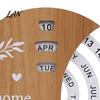 Office Desk Accessories for Men Wooden Perpetual Calendar, Manual Rotating Calendar Home Natural Wood Decor, Creative Date Month Week Display Desktop