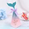 Loaded Mermaid Candy Box Color Mermaid Tail Bow Wedding Gift Bag KTY