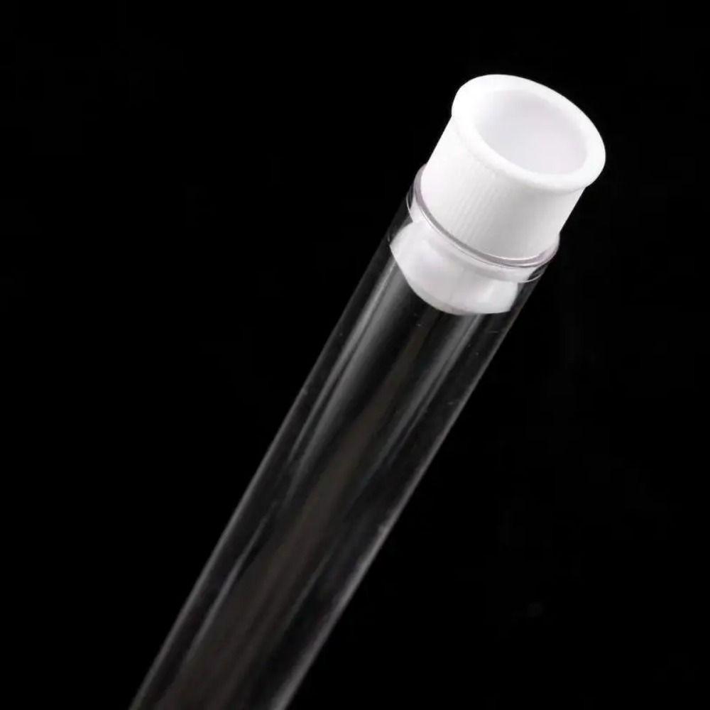 10PCS Translucent Test Tubes with Cap Vials Sample Container  for Office School Chemistry Supplies