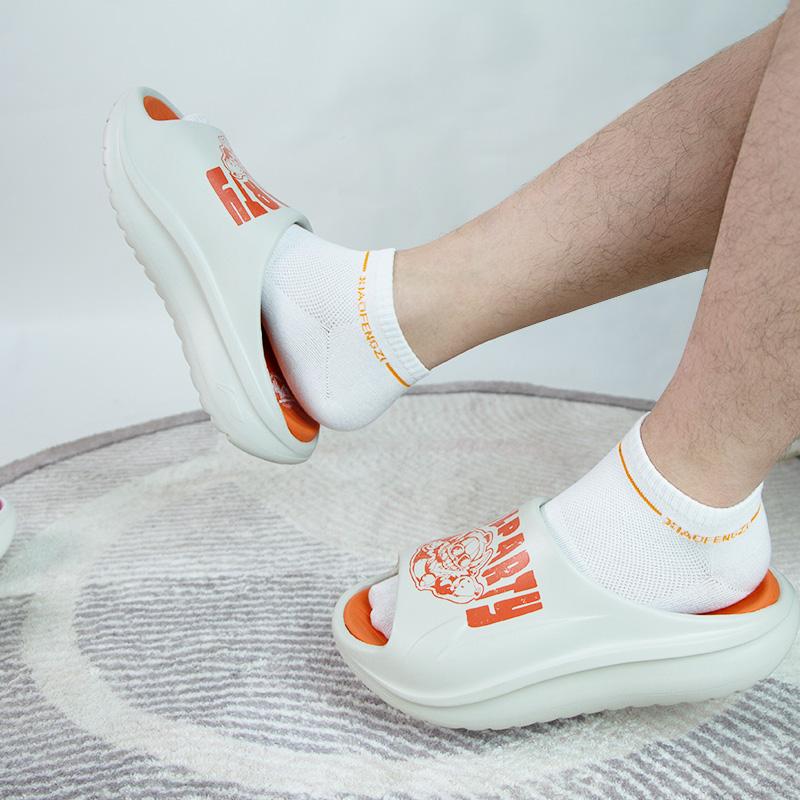 LOL X Li Ning SOFT SLIPPER Slip Resistant Odor Resistant Abrasion Resistant Slide Slippers Unisex Pearl White AGAU027-3