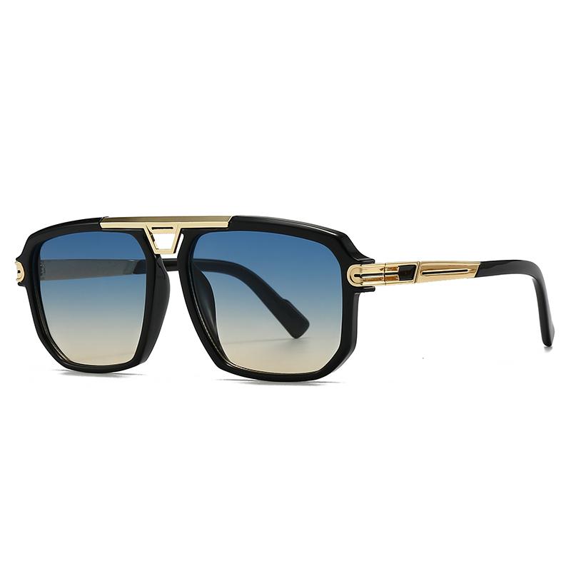 Export New Modern Retro Large Frame Men'S Sunglasses Ins Style Street Shooting Big Brand Ink Lh279