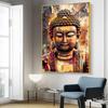 Abstraktní graffiti Buddha olejomalba náboženské plakáty a grafika Skandinávie