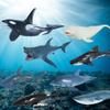 Figurine Acțiune Bionice PVC Animale Marine Balene Ciudate Rechin Delfin Beluga Decor Jucării Pentru Colecția Copiilor Cadou de Crăciun