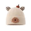Korean Infant Winter Knit Hat with Ear Protection - Red 2025 Autumn/Winter Collection