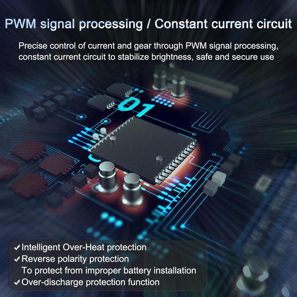 SecurityIng DF06 3000 lm 200 m Unterwasser-IP68 wasserdichte Tauchtaschenlampe für technisches Tauchen/Wracktauchen/Höhlentauchen mit 3,9 Fuß Kabel