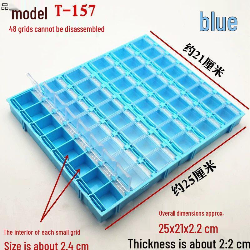 SMT Patch Electronic Organizer: Resistor & Capacitor Grid Plastic Box