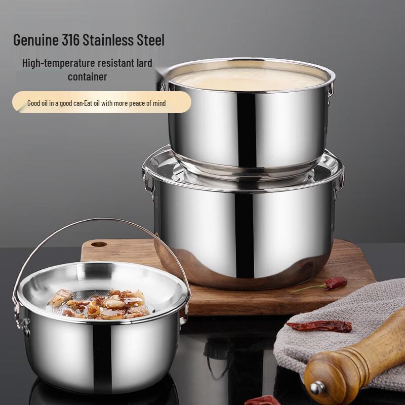 Newair 316 Stainless Steel Kitchen Storage Pot with Lid