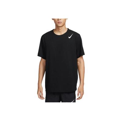 Crew Neck Logo Breathable Short Sleeve T-Shirt Men Tops Black HJ3378-010