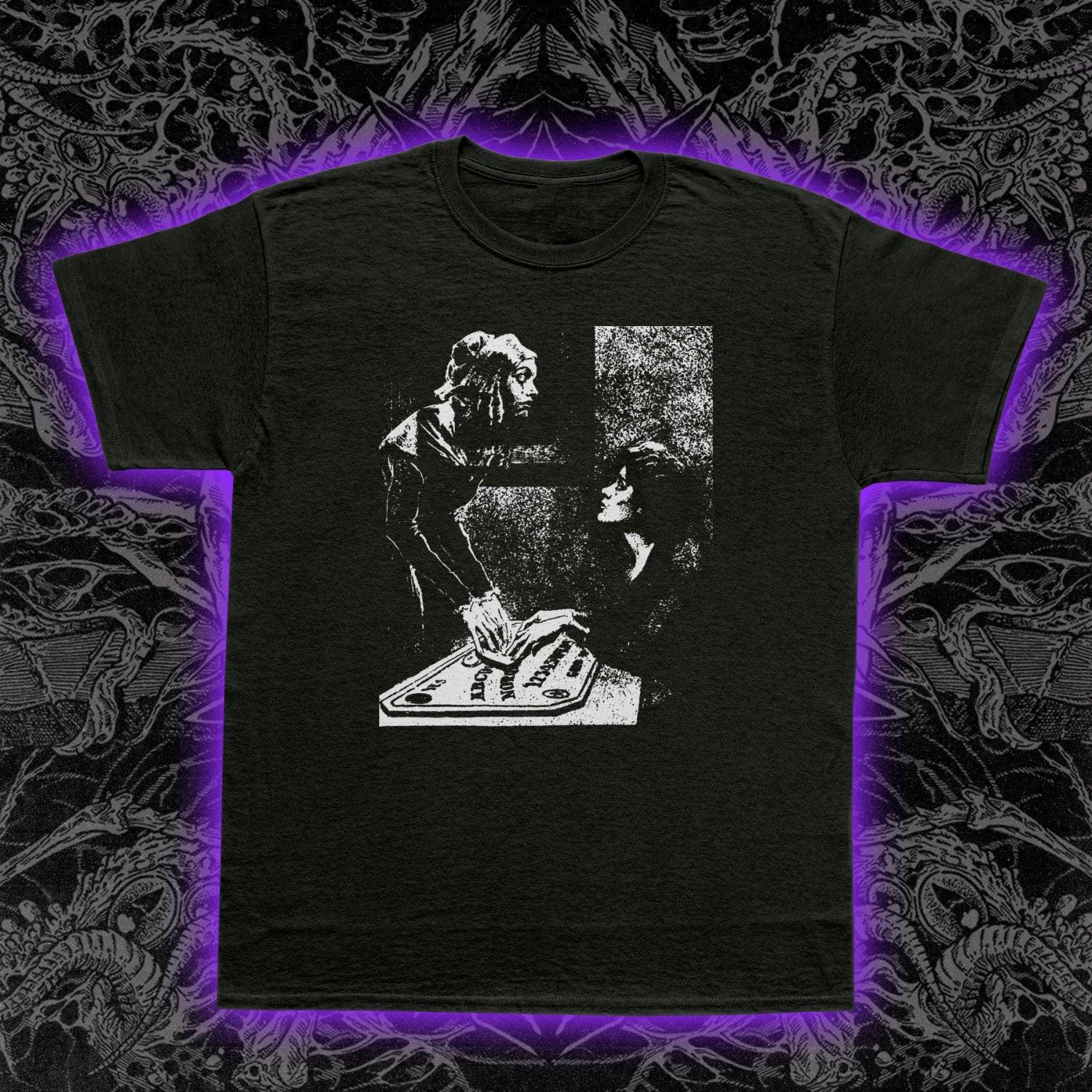 Spirit Communication T-Shirt Mens Womens Tees Top Ouija Board Occult Seance Gothic Paranormal Tee S