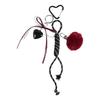 Vintage Bowknot and Heart Keychain Trendy Key Holder Stylish Bag Charm Ornament for Fashion Enthusiasts and Gift Seekers