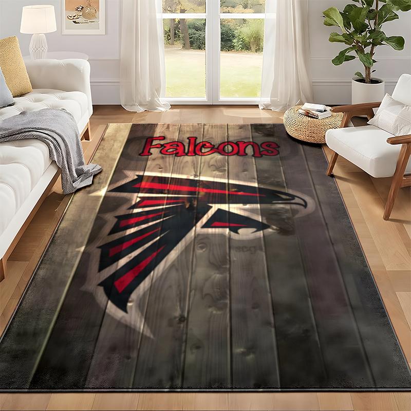 Atlanta Falcons Carpet Door Mat for Living Room or Bedroom Protective Mat Under Chair Office Decoration Christmas Gift Birthday Present